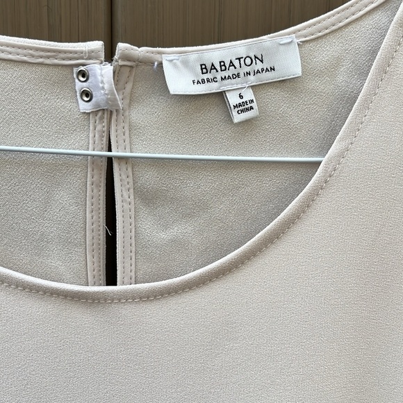 Aritzia Babaton Ozzy Romper size 6 Pockets Back Slit Detail Japanese Fabric NWT - Picture 6 of 16